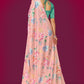 Aayaa Designer Printed Satin Saree - Multi Color