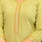 The52 Lemons Women's Beautiful Viscose Shimmer Fabric Embroidered Work Straight Kurta Pant and Dupatta Set - Swadesiicart