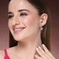 NVR Women's Set of 6 Silver-Plated Contemporary Half Hoop Earrings | Swadesiicart