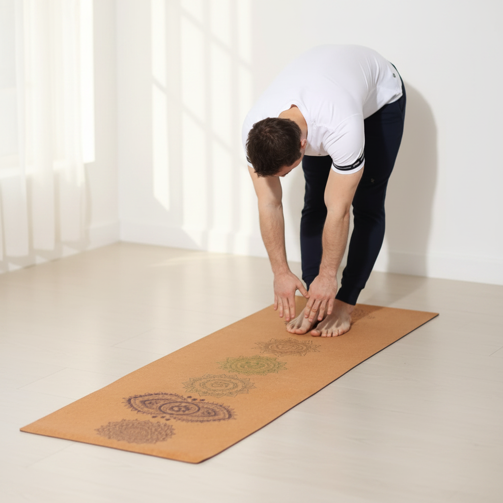 100% Natural |7 Chakras Cork Yoga Mat | Eco-Friendly