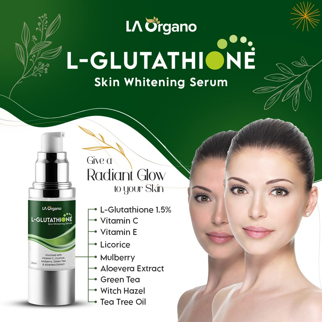 LA Organo L-Glutathione Serum For Skin Whitening | Swadesiicart