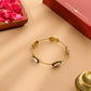 Antique Finish Kundan bangle - Ruby Raang | Swadesiicart