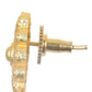 Joban Fashion Women Matte Gold Brass Earrings | Swadesiicart