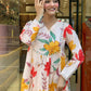 The52 Peach Women's Gorgeous Cotton Fabric Printed Work Straight Kurta Pant and Dupatta Set - Swadesiicart