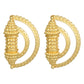 Joban Fashion Women Matte Gold Brass Earrings | Swadesiicart