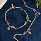 VOJ Set of 2 Traditional Flower Shaped Designer Anklet - Swadesiicart