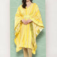 Ahalyaa Women's Traditional Wear kaftan Kurta - Yellow | Swadesiicart