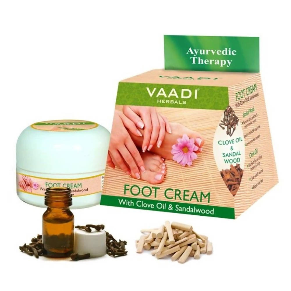 Vaadi Herbals Foot Cream With Clove Oil & Sandalwood - Swadesiicart