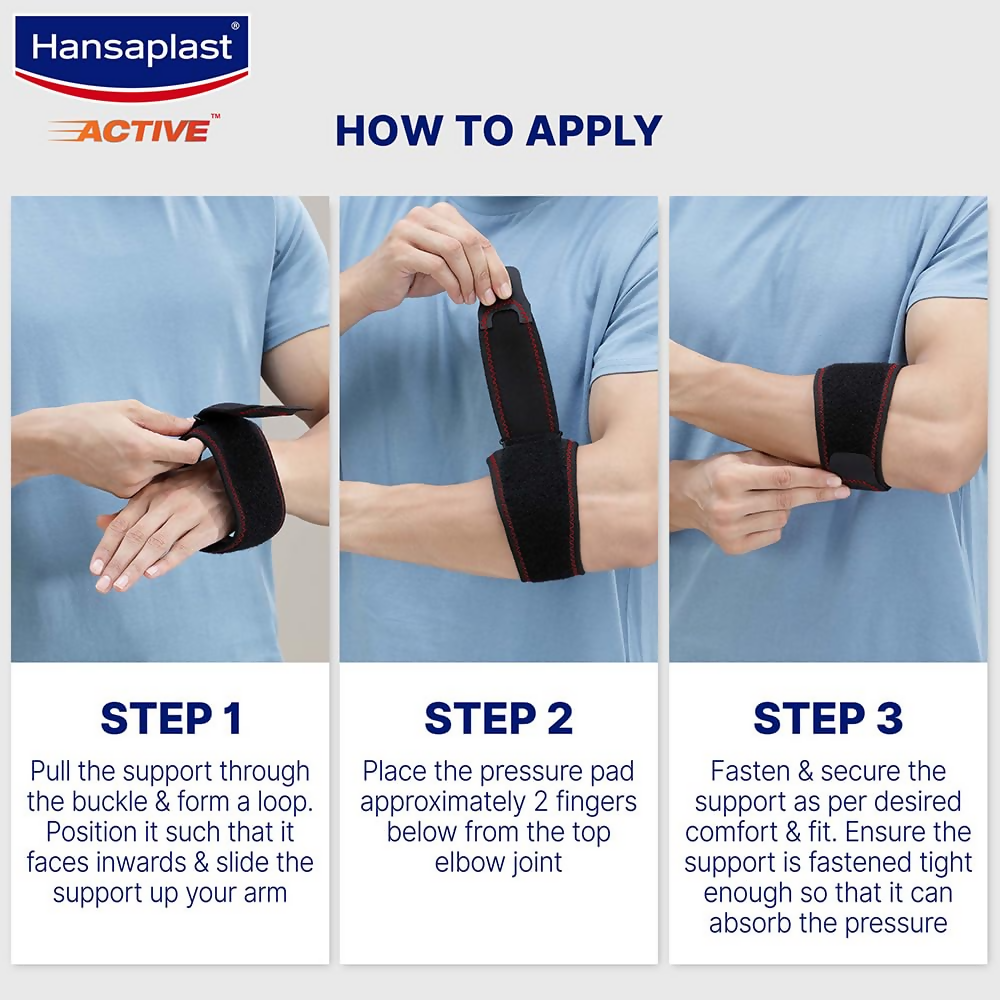 Hansaplast Active Tennis Elbow Support for Men & Women | Swadesiicart