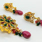 Multicolor Uncuts Pendant Set | Swadesiicart