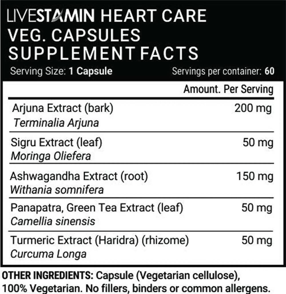 Livestamin Heart Care Capsules - Swadesiicart