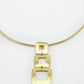NVR Women Gold-Polished Circular Choker Necklace | Swadesiicart