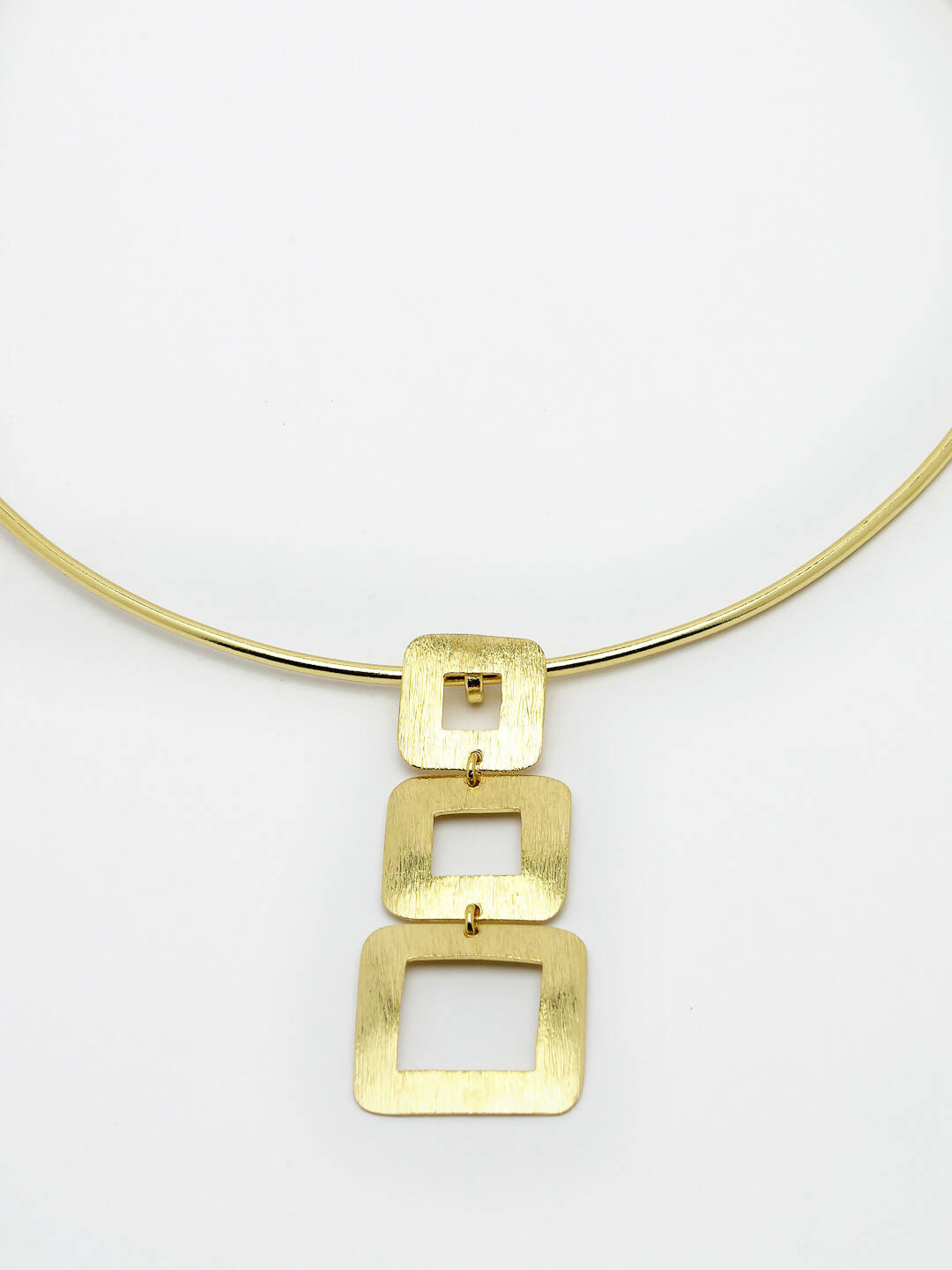 NVR Women Gold-Polished Circular Choker Necklace | Swadesiicart