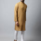 Even Apparels Brown Color Pure Cotton Men's Kurta With Band Collar (SLD1177) | Swadesiicart
