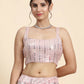 Jyoti Fashion Premium Pink Faux Georgette 3MM & 7MM Sequins Embroidery Lehenga Choli with Dupatta | Swadesiicart