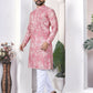 Anaita Pink Digital Printed Work Cotton Straight Kurta
