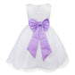Asmaani Baby Girl's White Color Satin A-Line Maxi Full Length Dress (AS-DRESS-22052)