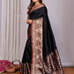 Joban Fashion Black Woven Banarasi Silk Sarees | Swadesiicart