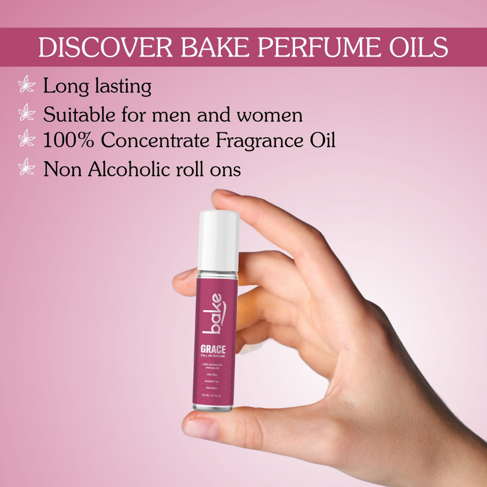 Bake Grace 100% Concentrated Perfume Oil Roll on Fragrance For Men & Women - White Oud | Swadesiicart