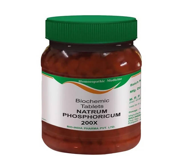 Bio India Homeopathy Natrum Phosphoricum Biochemic Tablets | Swadesiicart