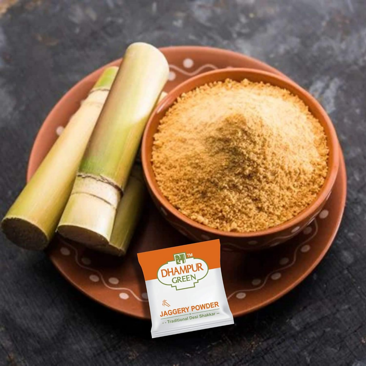 Dhampur Green Jaggery Powder Sachets - Swadesiicart