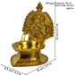 Spillbox Gold-Toned Brass Mother Mary Diya Pooja Essential | Swadesiicart