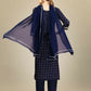 Jyoti Fashion Women's Navy Blue Silk Blend Embroidery & Sequence work Kurta with Trouser & Dupatta | Swadesiicart