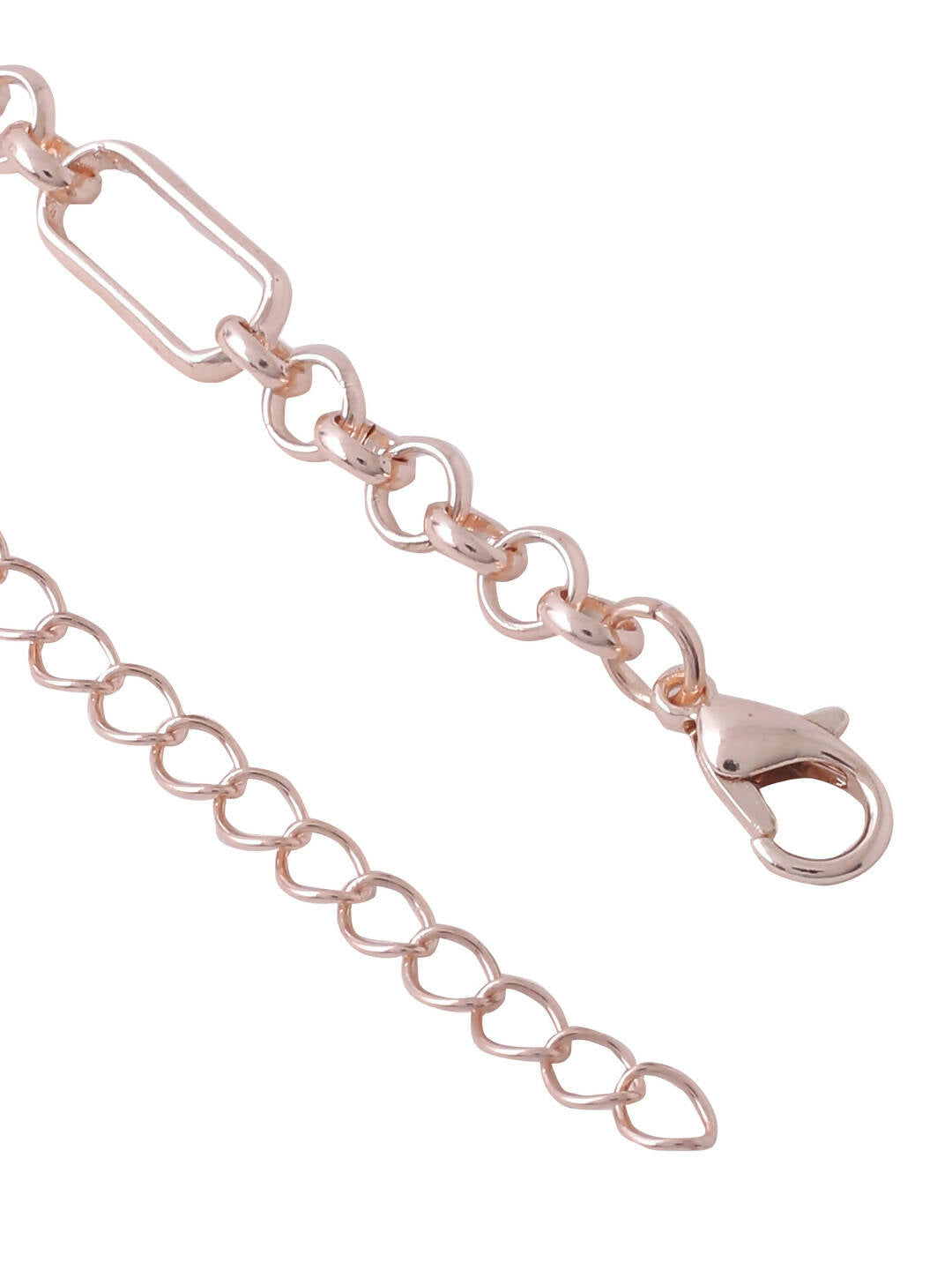 NVR Women's Rose Gold-Polished Minimal Necklace | Swadesiicart