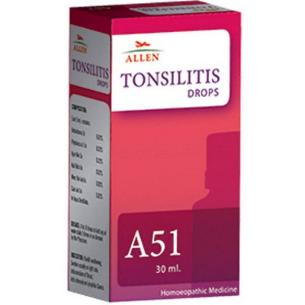 Allen Homeopathy A51 Tonsilitis Drops | Swadesiicart