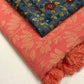 Pink Jute Silk Woven Design Saree with Unstitched Blouse - Hiral Fashion | Swadesiicart