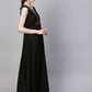 Ahalyaa Black Crepe Dress | Swadesiicart