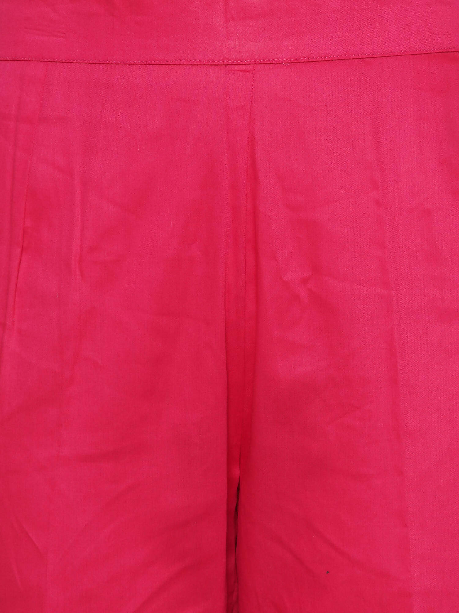 Women Republic Pink And Yellow Cotton Silk hand Embellished Coord set with Pouch | Swadesiicart