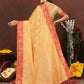 Lorenvalley Fashion Gold Cotton Woven Design with Zari Weaving Design Saree - Swadesiicart