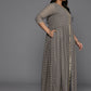 Ahalyaa Women's Traditional wear Ethnic Dress - Grey | Swadesiicart