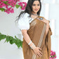 Beatitude Brown Cotton Handloom Saree