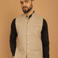Even Apparels Pure Wool Nehru Jacket - Off White | Swadesiicart