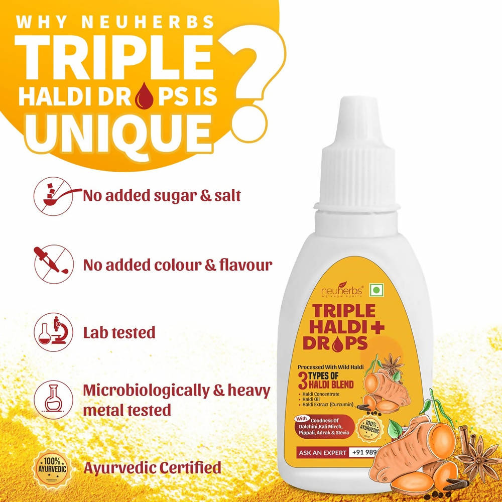 Neuherbs Triple Haldi Plus Drops | Swadesiicart