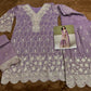 Anaita Purple Real Shimmer Readymade Suit with Embroidery & Real Mirror Work