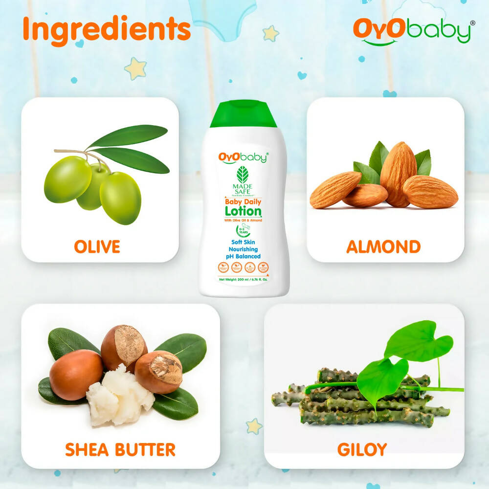 Oyo Baby Natural Baby Daily Lotion - Swadesiicart