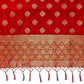 Mimosa Women's Banarasi Art Silk Floral Maroon Dupatta (Free Size) | Swadesiicart