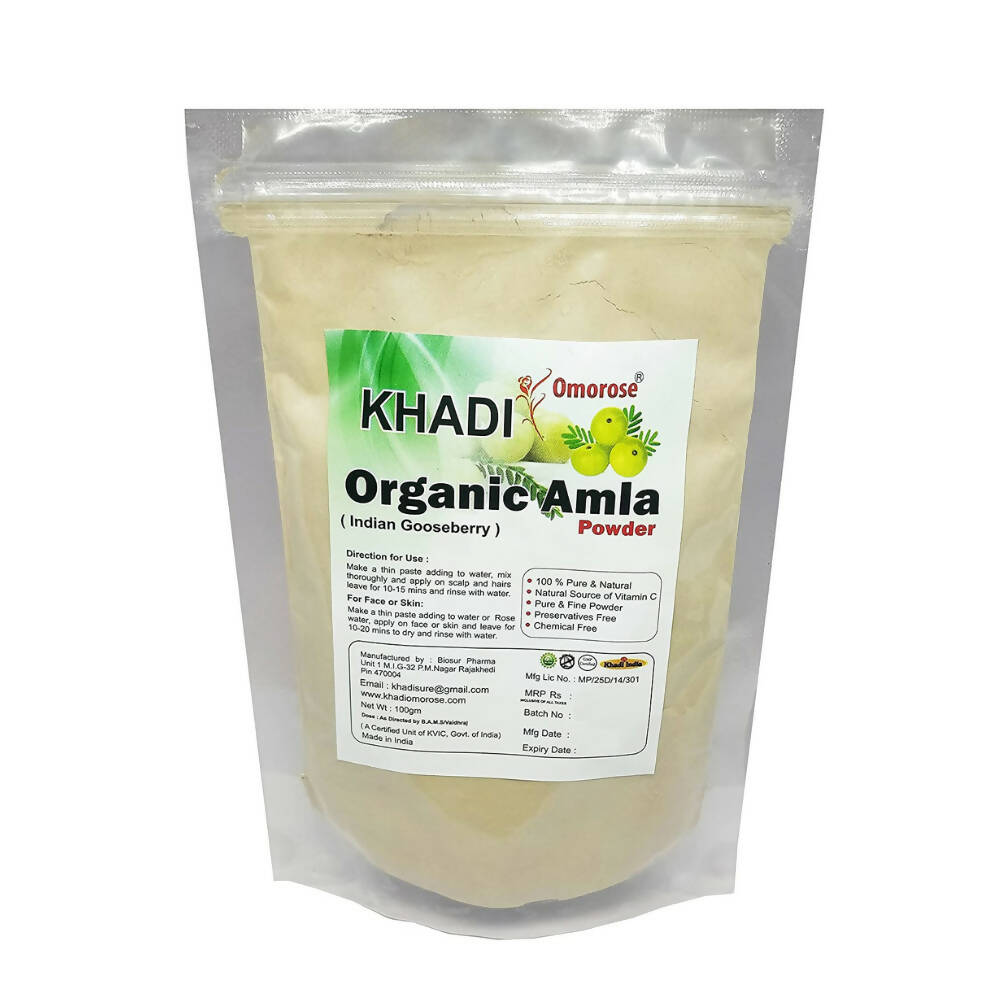 Khadi Omorose Organic Amla Powder - Limited Time Offer