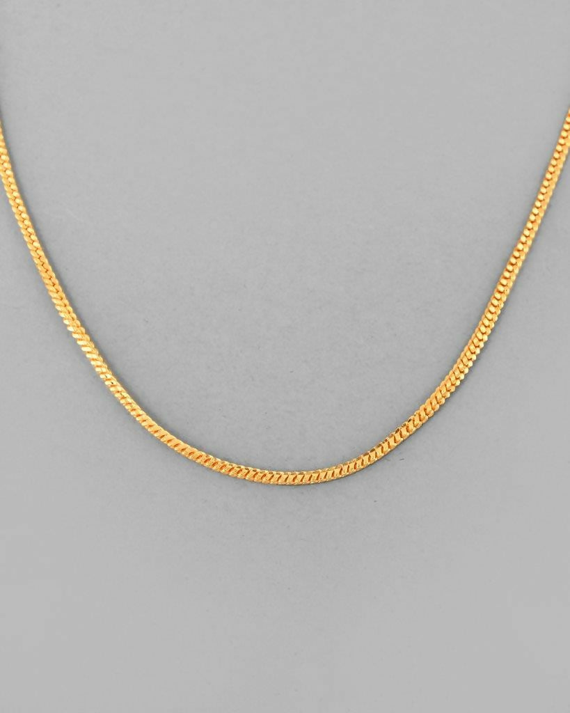 VOJ Gold-Polished Snake Chain For Women | Swadesiicart