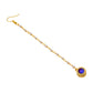 Ruby Raang Blue Meenakari Kundan Maang Tikka | Swadesiicart