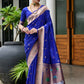 Vishnu Weaves Women's Royal Paithani Silk Zari Woven Saree with Blouse - Swadesiicart