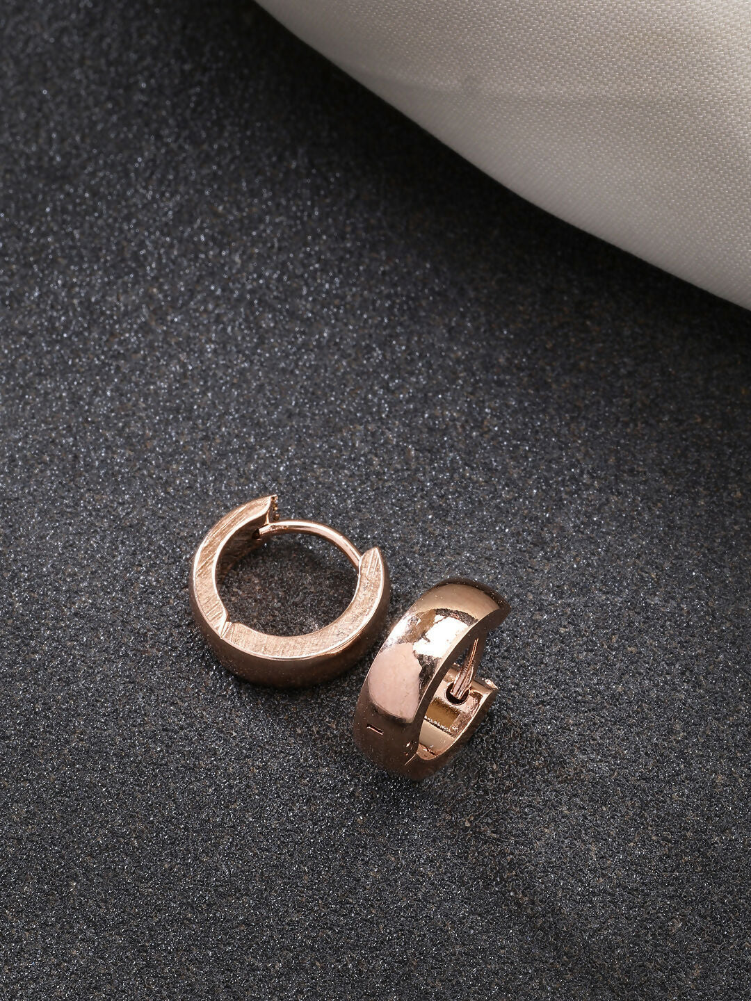 NVR Men's Set of 3 Multicolor Rhodium-Plated Stainless Steel Hoop Earrings - Swadesiicart