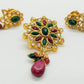 Multicolor Uncuts Pendant Set | Swadesiicart
