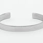 NVR Men Silver Stainless Steel Cuff Bracelet - Swadesiicart