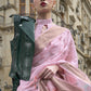Lovely Baby Pink Polly Brasso Designer Saree - Emponline | Swadesiicart
