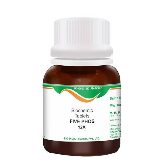 Bio India Homeopathy Five Phos Biochemic Tablets | Swadesiicart