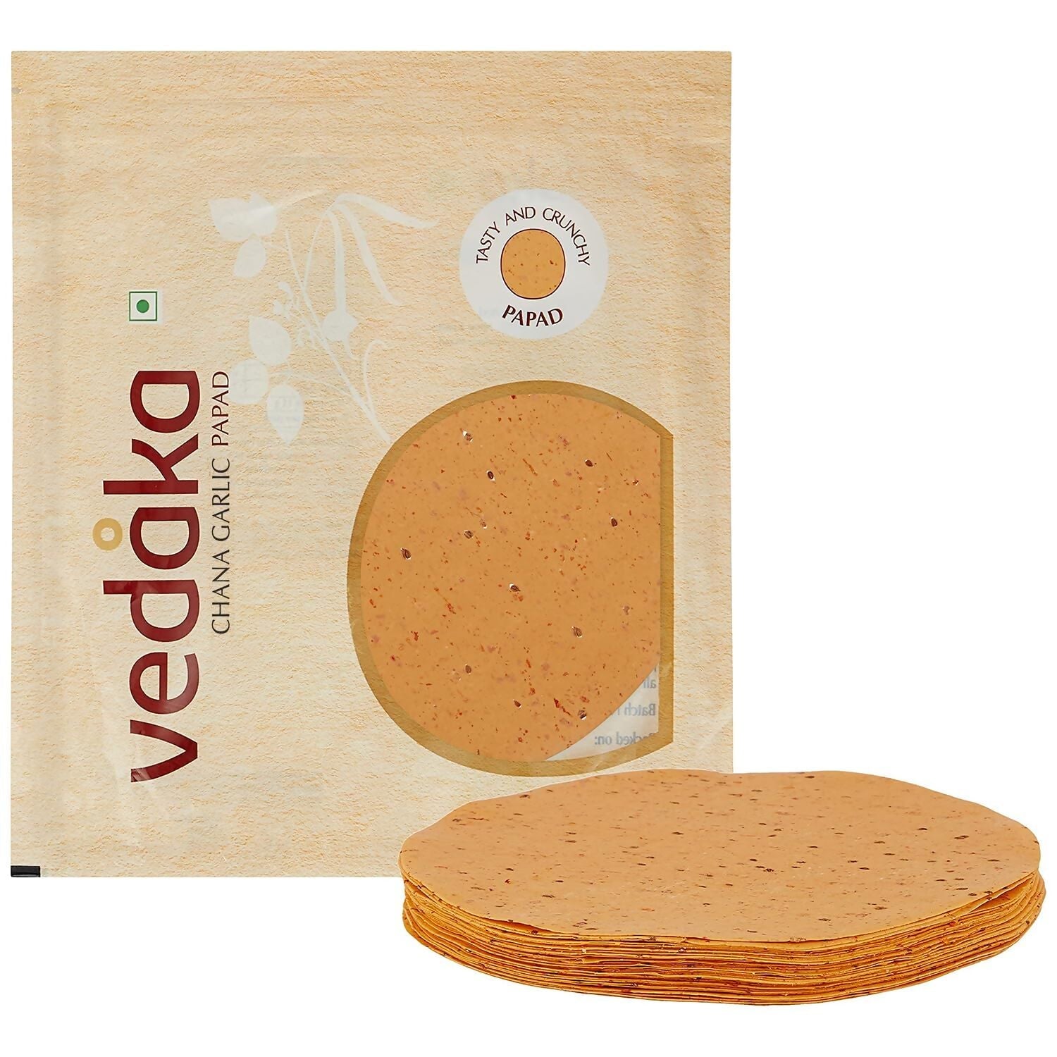 Vedaka Chana Garlic Papad - Swadesiicart